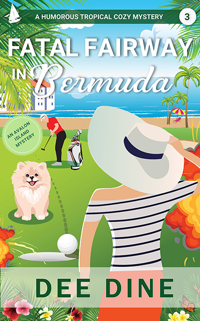cover for book 3 cozy mystery series by dee dine