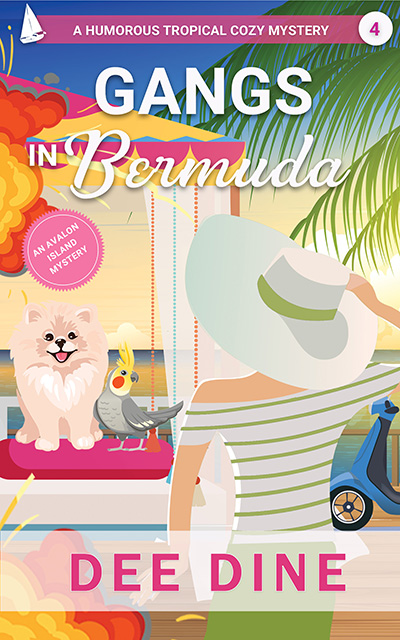 cover for book 4 cozy mystery series by dee dine