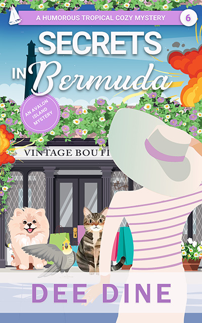 cover for book 6 cozy mystery series by dee dine