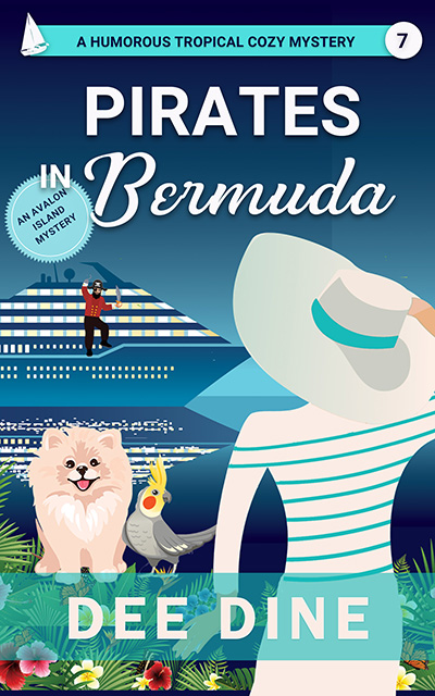cover for book 7 cozy mystery series by dee dine